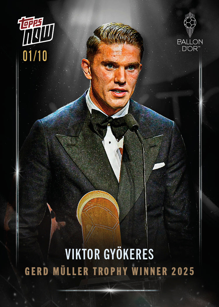 Viktor Gyökeres - 2025 Ballon d'Or Topps NOW - Card 3 - LOOK FOR AUTO & RELICS - PR: 954 - Image 9
