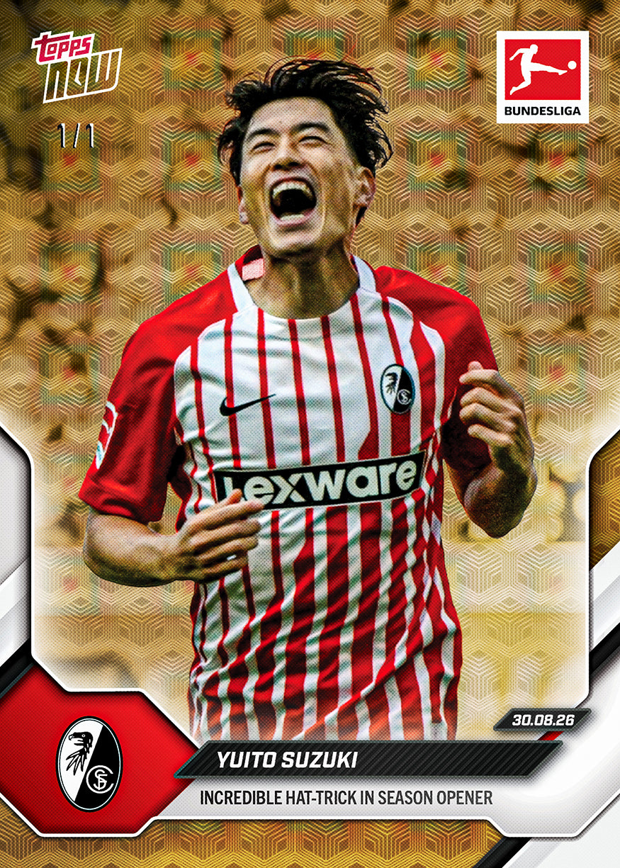 Alternative view of Yuito Suzuki - 2026-27 Bundesliga Topps NOW - Card 4