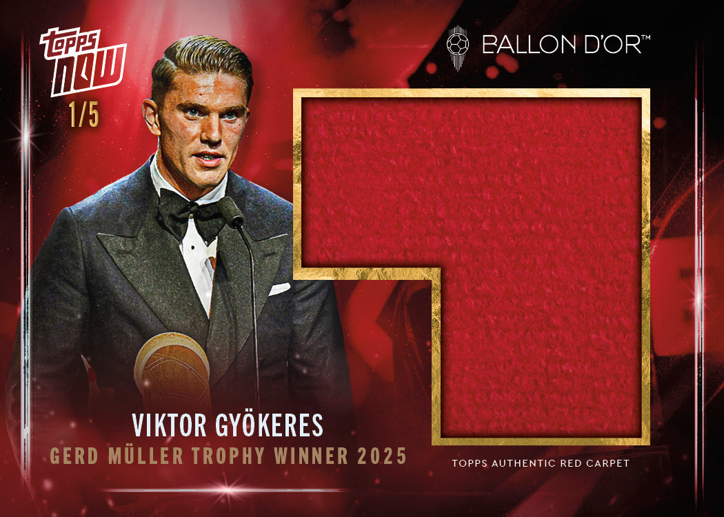 Viktor Gyökeres - 2025 Ballon d'Or Topps NOW - Card 3 - LOOK FOR AUTO & RELICS - PR: 954 - Image 4
