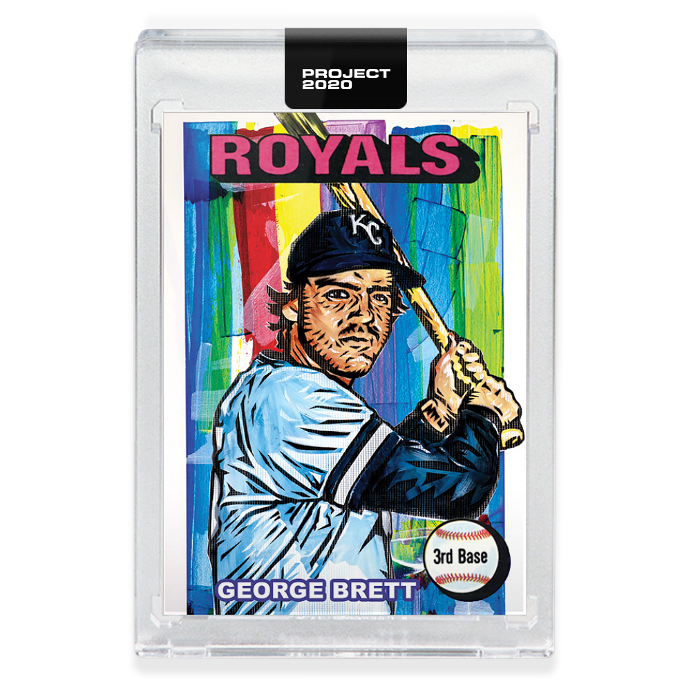 Topps PROJECT 2020 Card 313 - 1975 George Brett by Blake Jamieson - Print Run: 2495