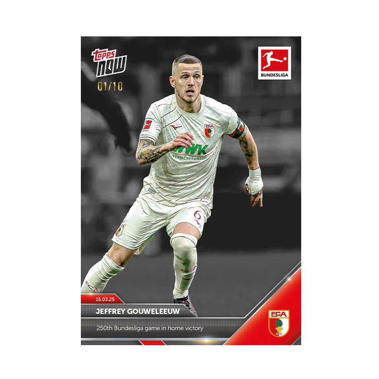 Jeffrey Gouweleeuw - 2024-25 Bundesliga Topps NOW Card 146 - PR: 62 - Image 5