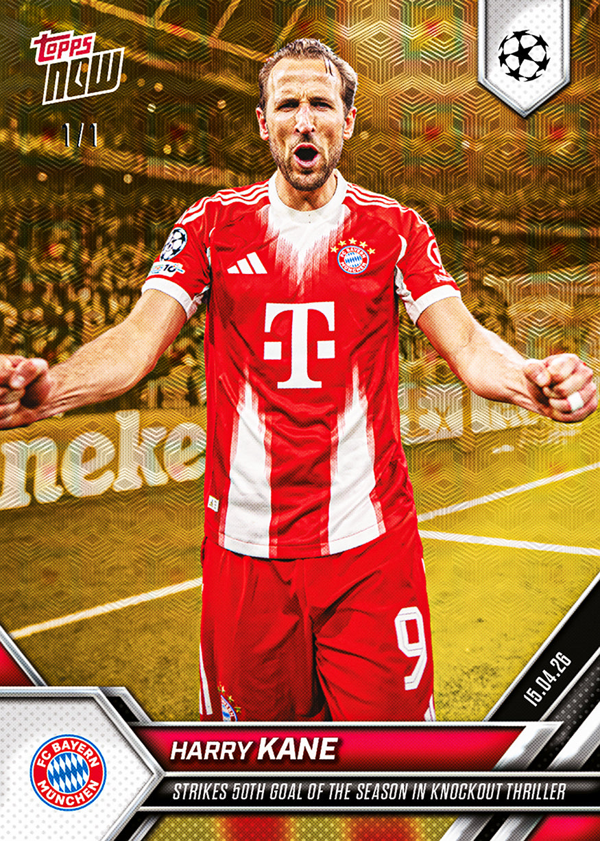 Harry Kane - 2025-26 UCL Topps NOW - Card 124 - PR: 1133 - Image 2