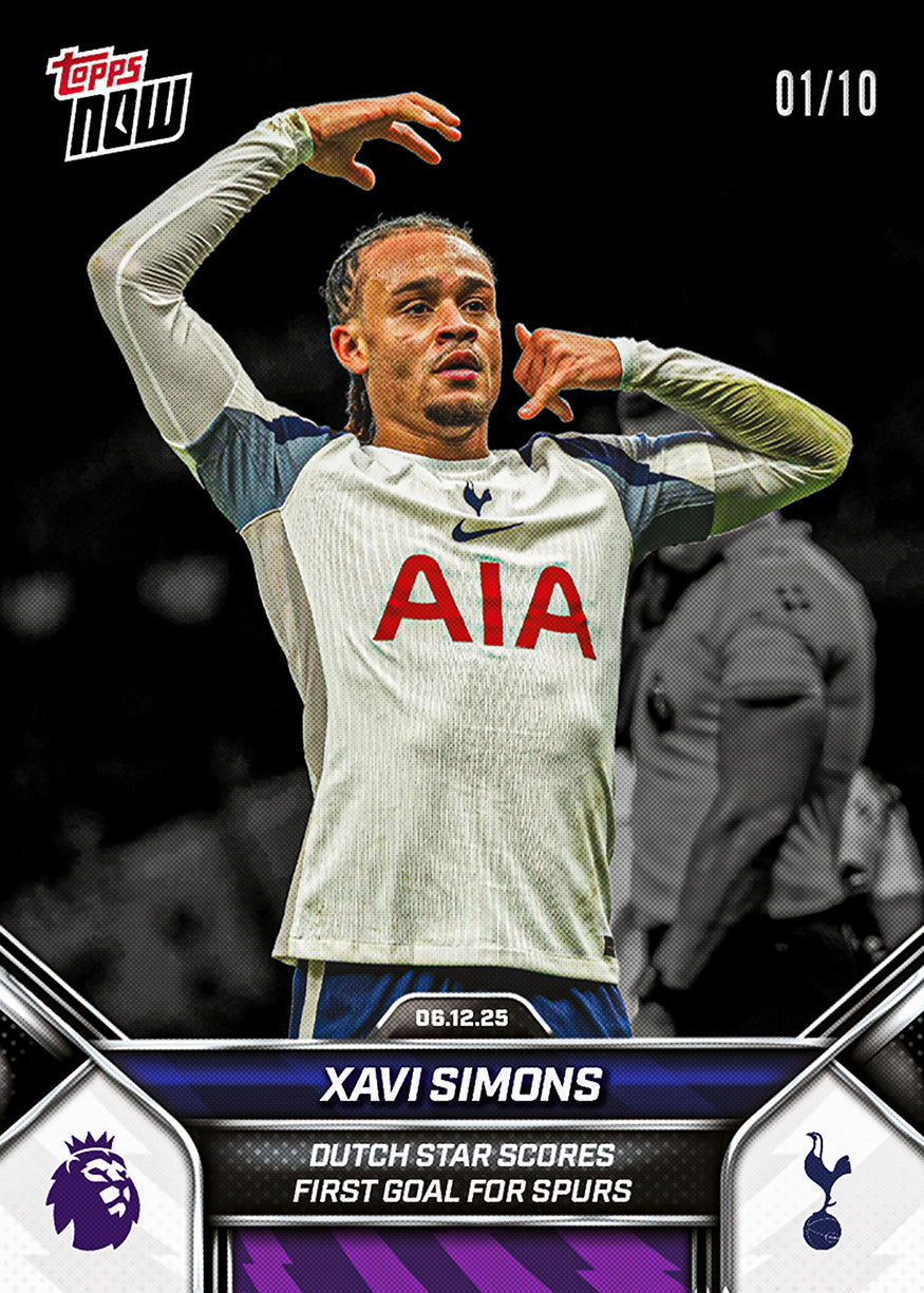 Xavi Simons - 2025-26 Premier League Topps NOW - Card 76 - PR: 446 - Image 4