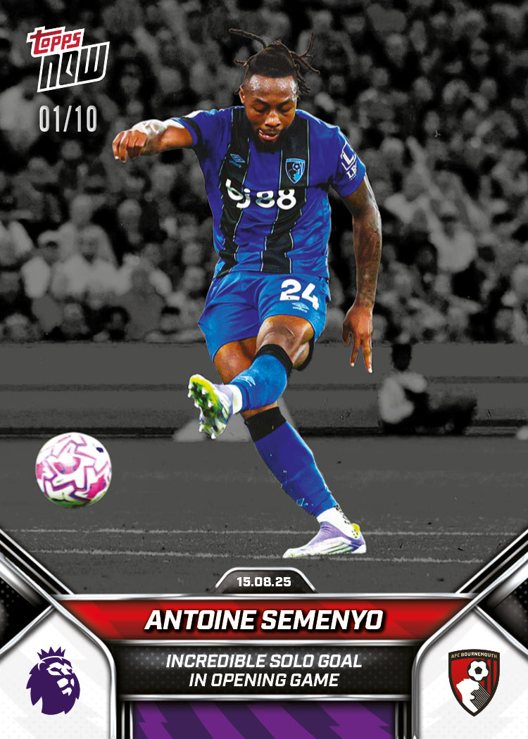 Antoine Semenyo - 2025-26 Premier League Topps NOW - Card 3 - PR: 341 - Image 4