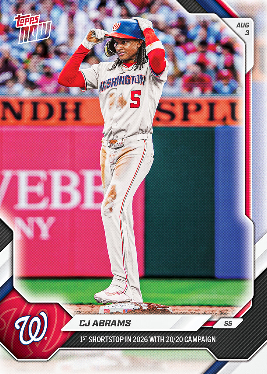 CJ Abrams - 2026 MLB Topps NOW - Card 517 - PR: 575