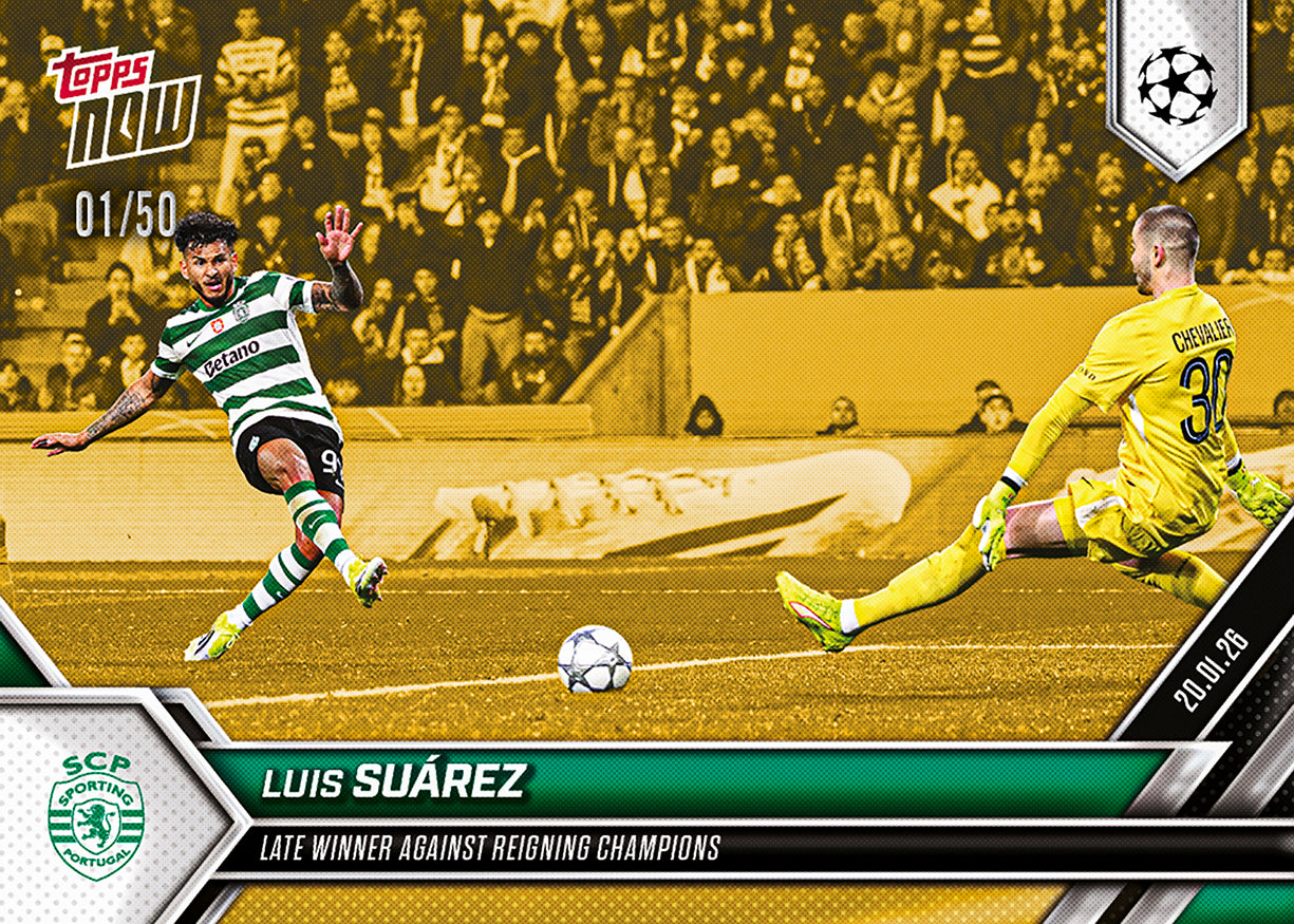 Luis Suárez - 2025-26 UCL Topps NOW - Card 74 - PR: 186 - Image 6