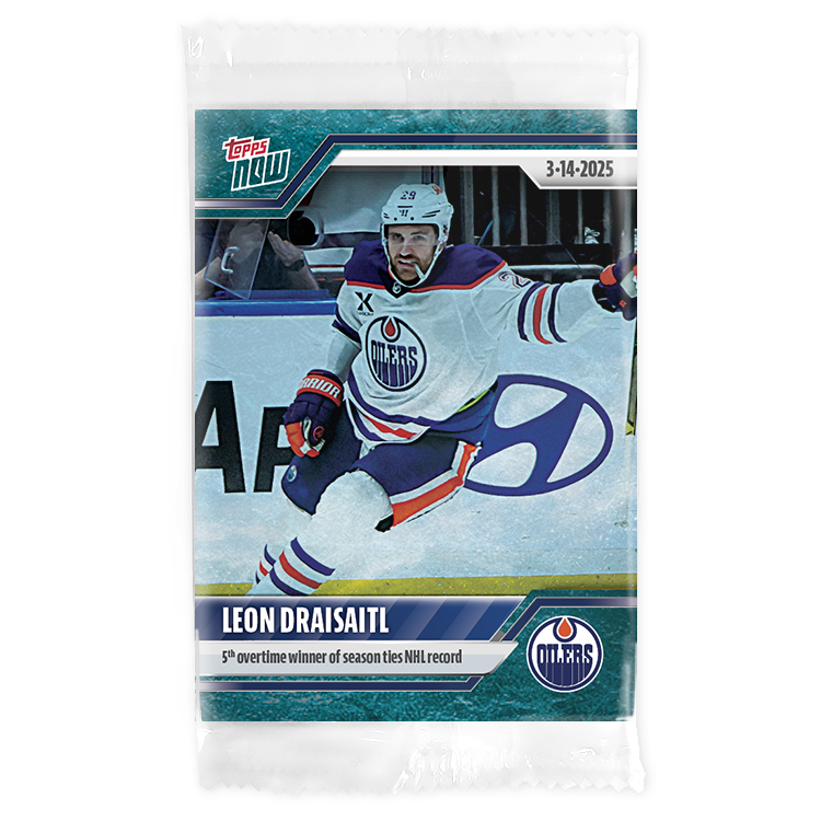 Leon Draisaitl - 2024-25 NHL Topps NOW - Sticker # 133 Pack - PR: 165 - Image 3