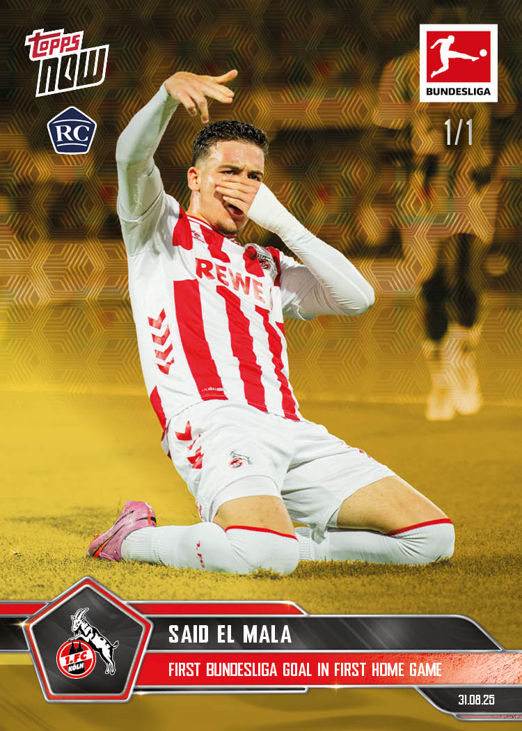 Said El Mala - 2025-26 Bundesliga Topps NOW - Card 15 - PR: 1212 - Image 2