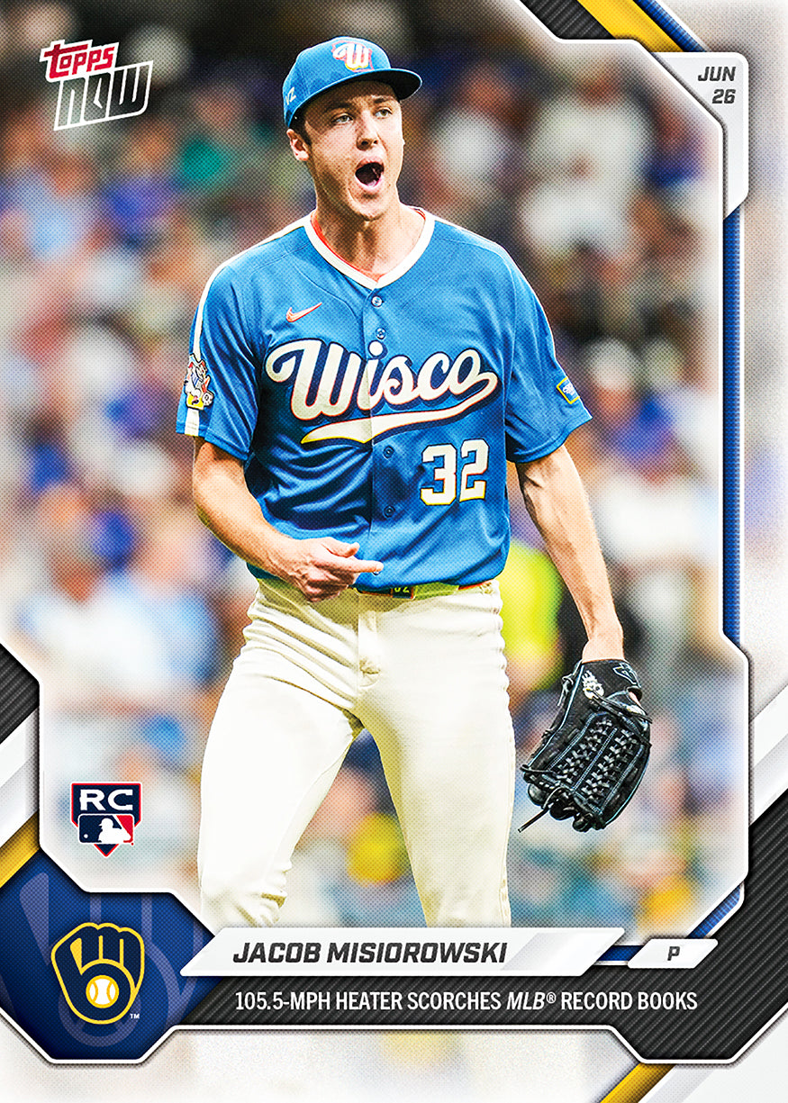 Jacob Misiorowski - 2026 MLB Topps NOW - Card 383 - PR: 6533