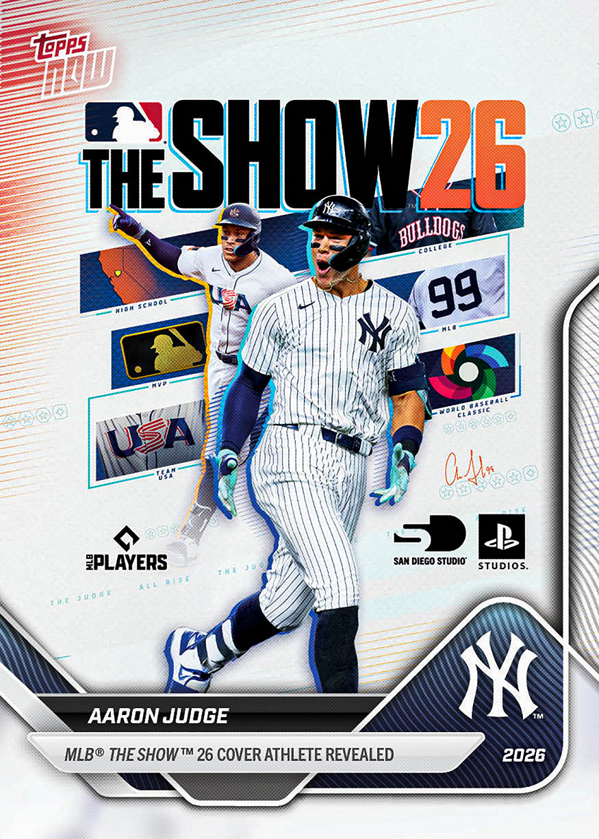 2026 MLB The Show Cover Topps NOW - Aaron Judge - PR: 16091