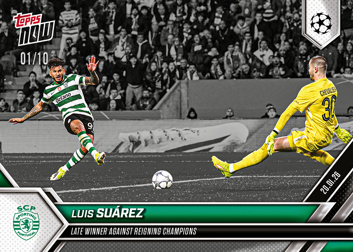 Luis Suárez - 2025-26 UCL Topps NOW - Card 74 - PR: 186 - Image 4