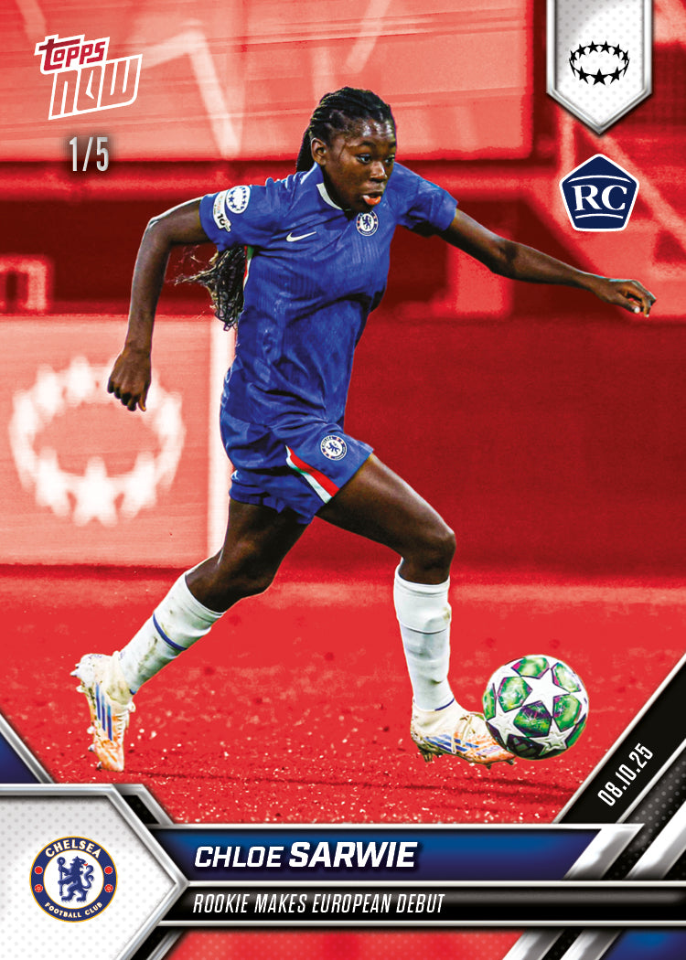 Chloe Sarwie - 2025-26 UWCL Topps NOW - Card 2 - Image 3