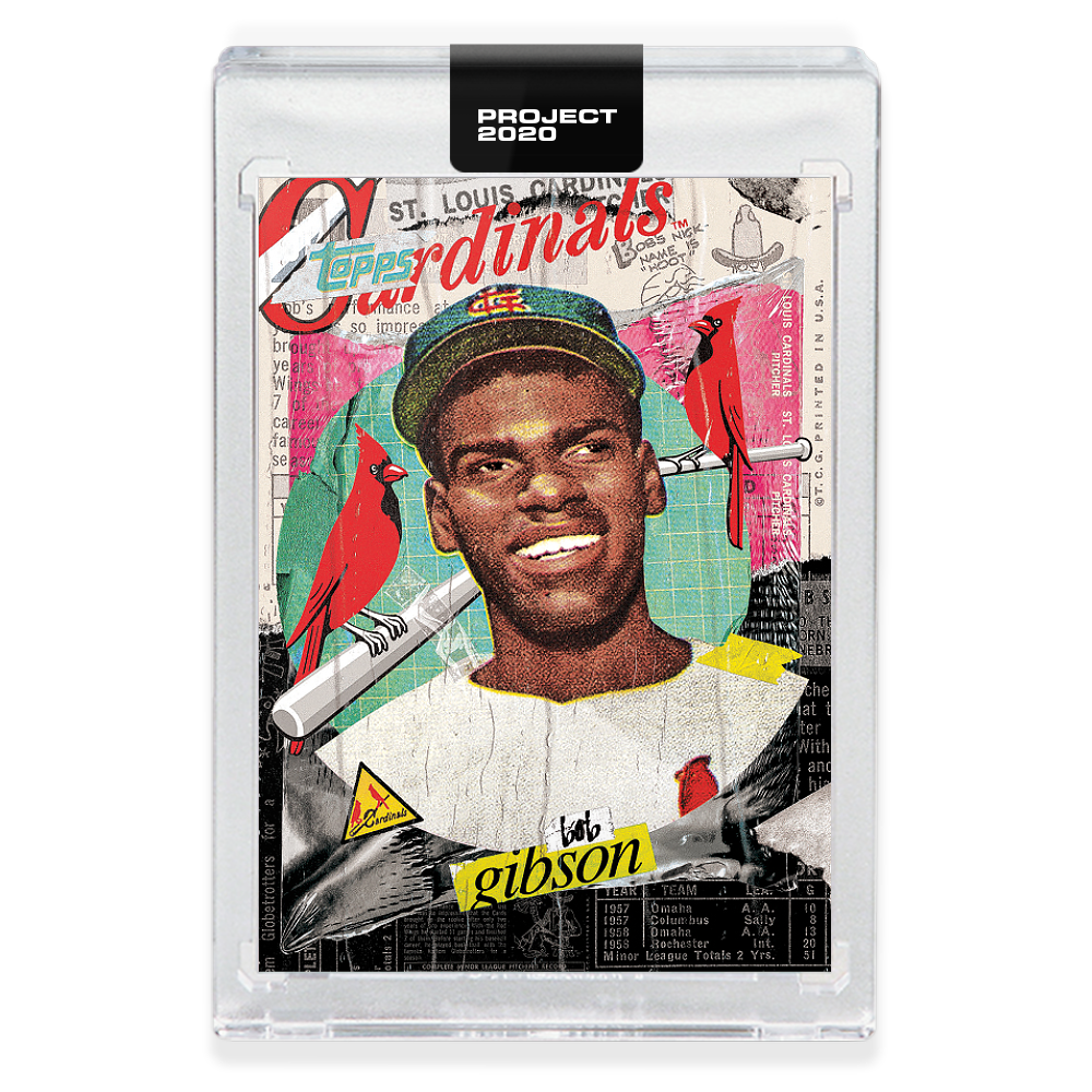 Topps PROJECT 2020 Card 70 - 1959 Bob Gibson by Tyson Beck - Print Run: 6757