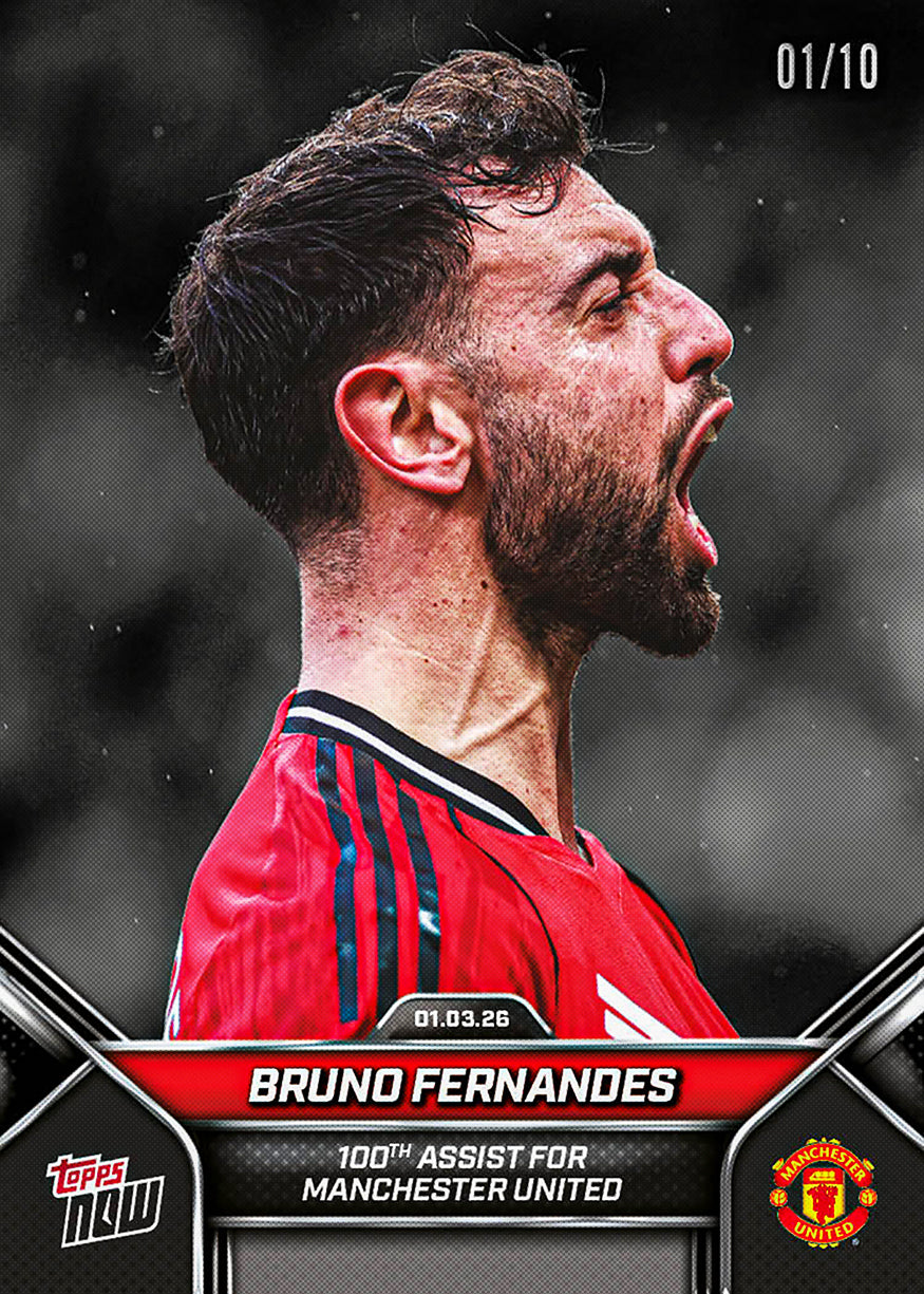 Bruno Fernandes - 2026 Manchester United Topps NOW - Card 1 - PR: 197 - Image 4