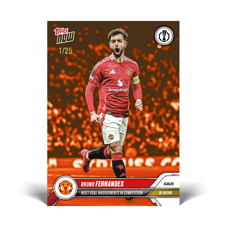 Bruno Fernandes - 2024-25 UEL Topps NOW Card 24 - PR: 266 - Image 6
