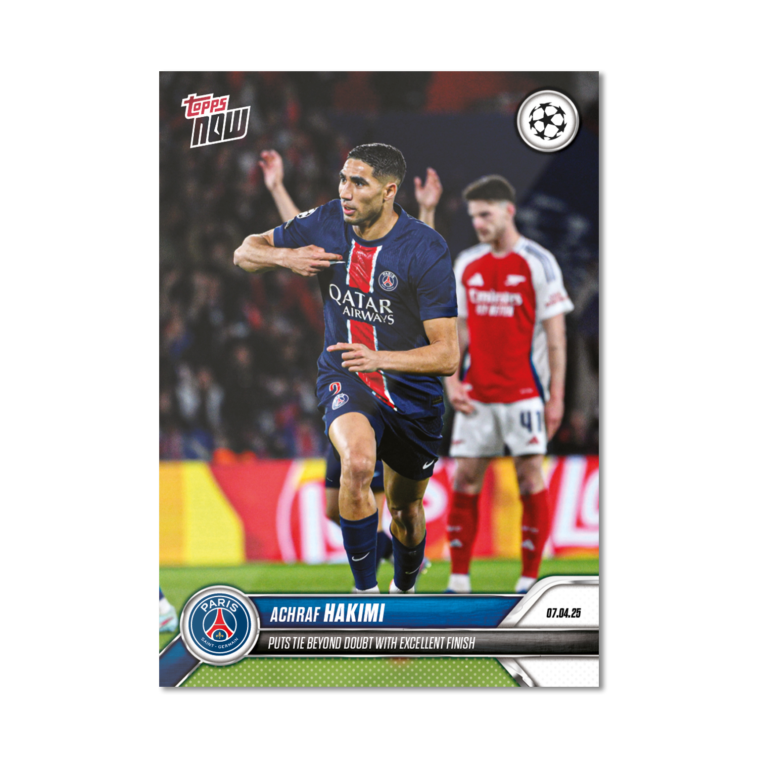 Achraf Hakimi - 2024-25 UCL Topps NOW - Card 156 - PR: 97