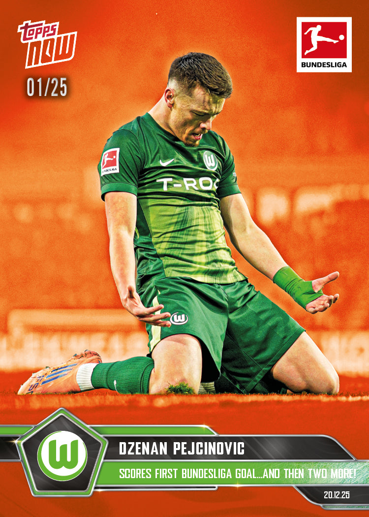 Dzenan Pejcinovic - 2025-26 Bundesliga Topps NOW - Card 86 - PR: 306 - Image 5