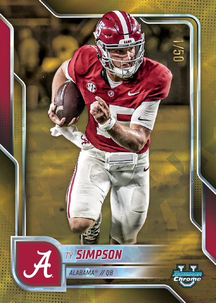 2025 Bowman University Chrome Football Sapphire Edition - Hobby Box - Image 2
