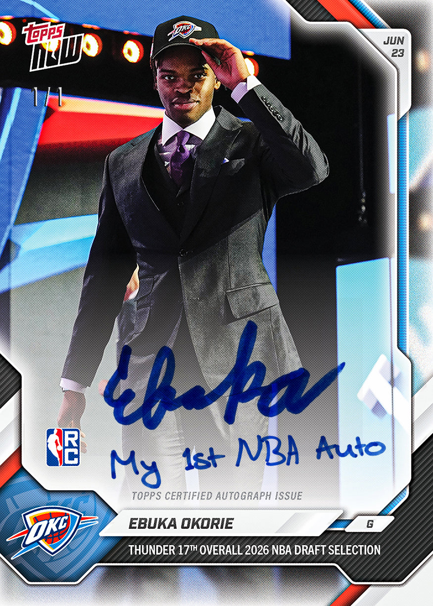 Ebuka Okorie - 2026-27 NBA Topps NOW - Card EOKO - PR: 433 - Image 2
