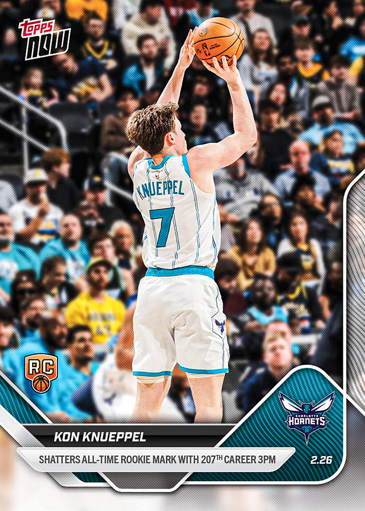 Kon Knueppel - 2025-26 NBA Topps NOW - Card 184 - PR: 37438 - Image 3
