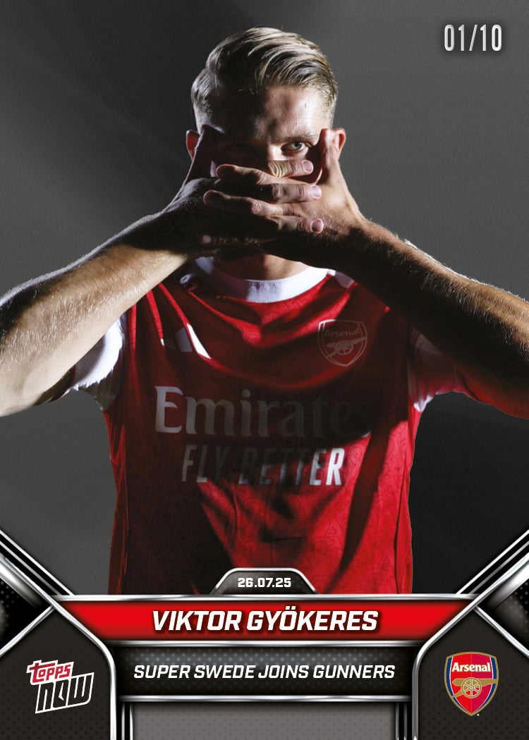 Viktor Gyökeres - 2025 Arsenal FC Topps NOW - Card 2 - PR: 2605 - Image 4
