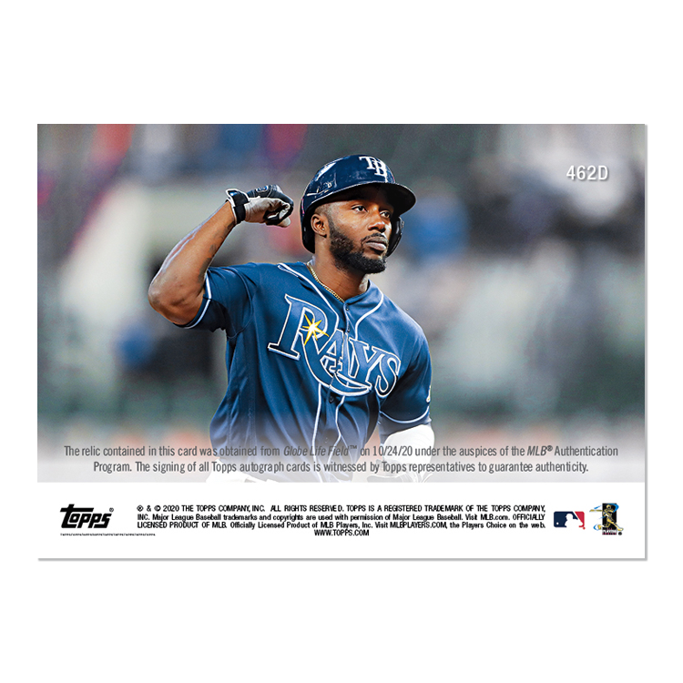 On-Card Auto-Relic # to 10 - Randy Arozarena - MLB TOPPS NOW Card 462D - Image 2