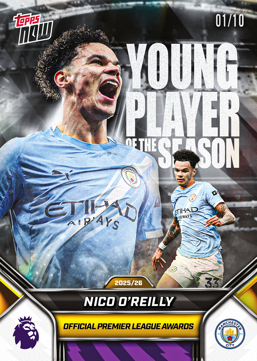 Nico O'Reilly - 2025-26 Premier League Topps NOW - Card 209 - PR: 845 - Image 5