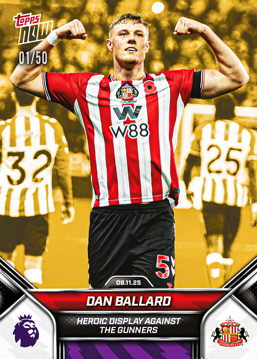 Dan Ballard - 2025-26 Premier League Topps NOW - Card 52 - PR: 639 - Image 6