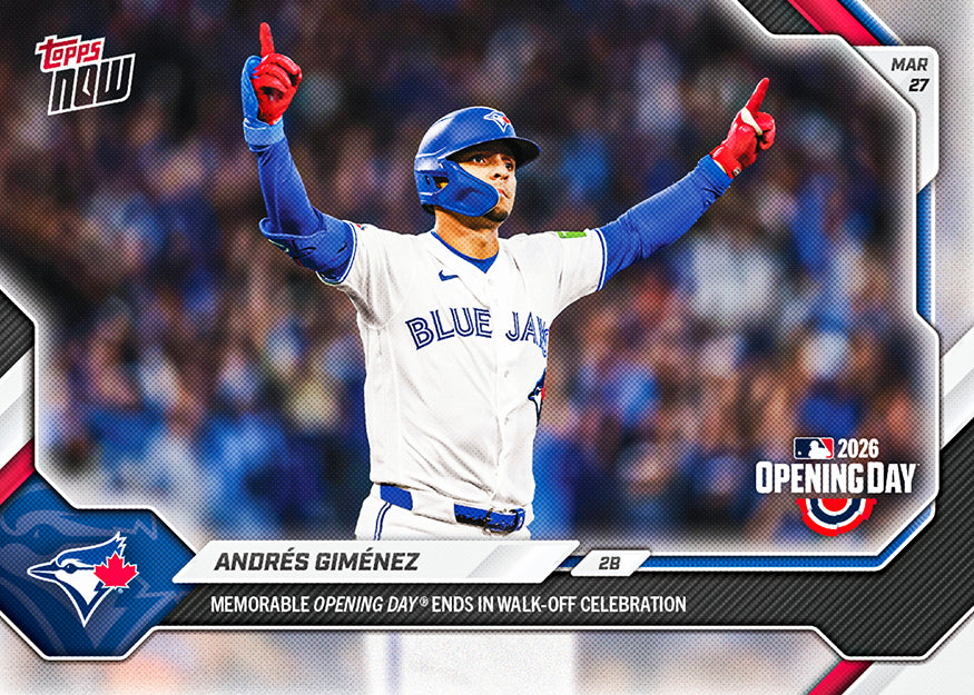Andrés Giménez - 2026 MLB Topps NOW - Card 15 - PR: 556