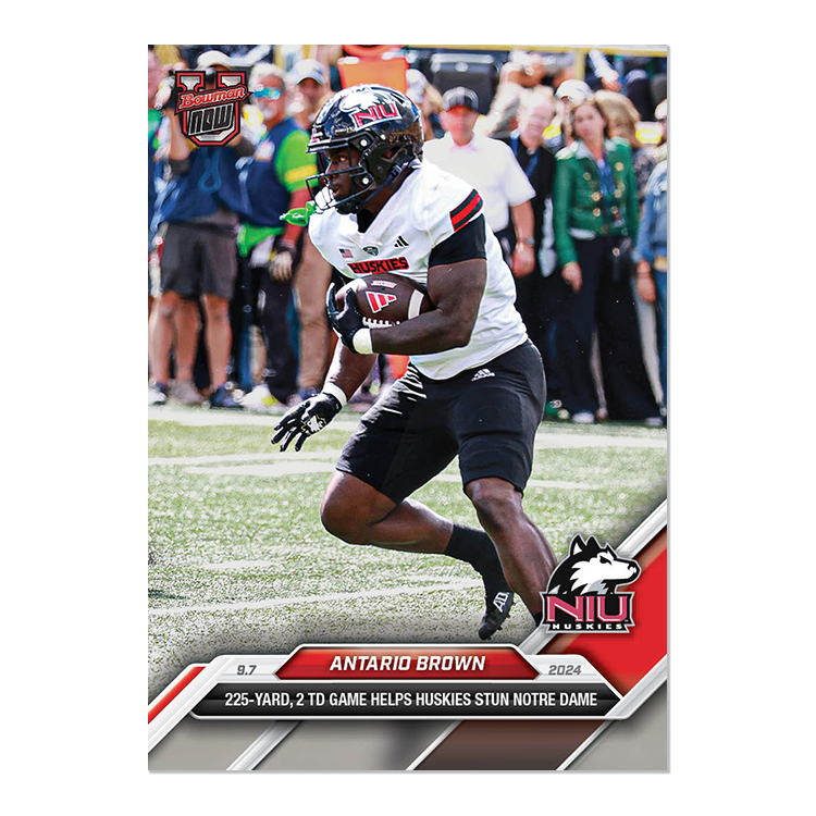 Antario Brown - 2024 Bowman U NOW Football Card 9 - PR: 498
