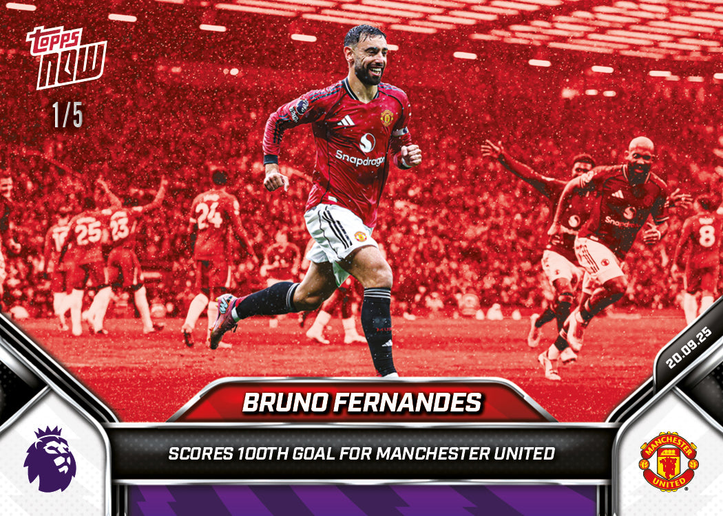 Bruno Fernandes - 2025-26 Premier League Topps NOW - Card 21 - PR: 2198 - Image 4