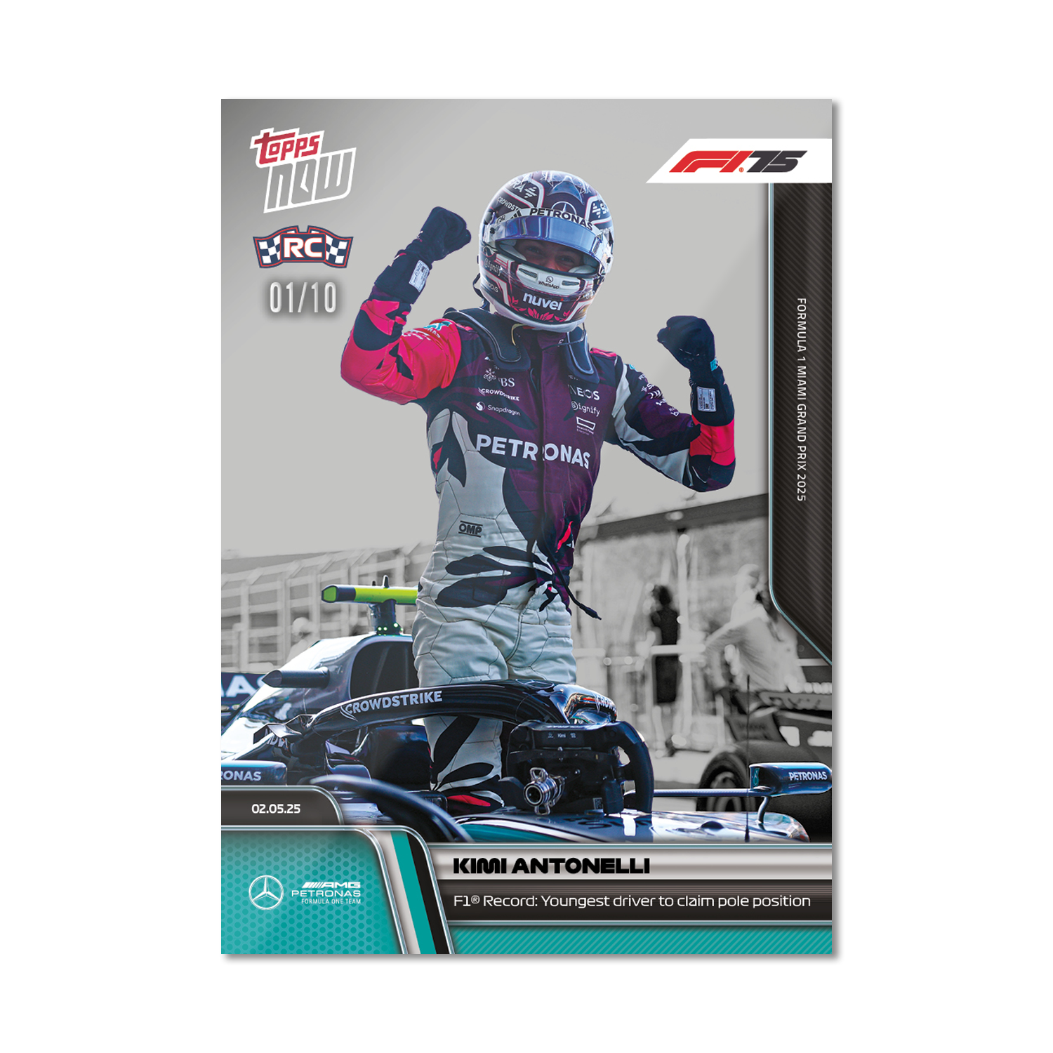 Kimi Antonelli - 2025 Formula 1 Topps NOW - Card 33 - PR: 5647 - Image 4