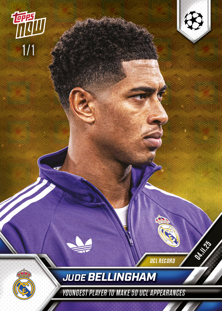 Jude Bellingham - 2025-26 UCL Topps NOW - Card 43 - PR: 1219 - Image 2