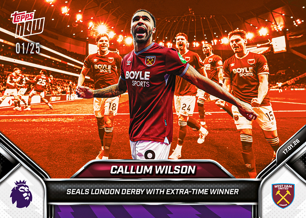 Callum Wilson - 2025-26 Premier League Topps NOW - Card 110 - PR: 192 - Image 5