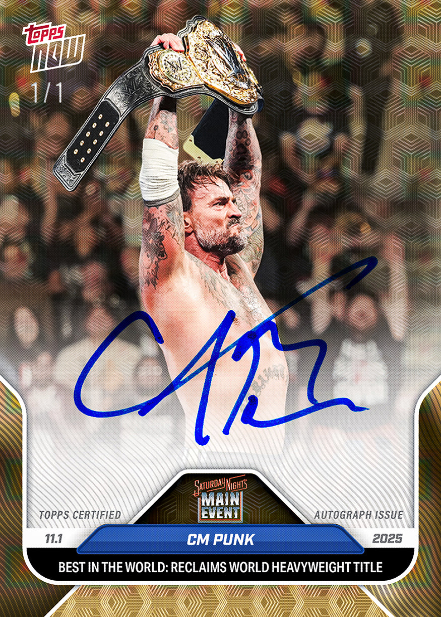 CM Punk - 2025 WWE Topps NOW - Card 119 - PR: 2327 - Image 2