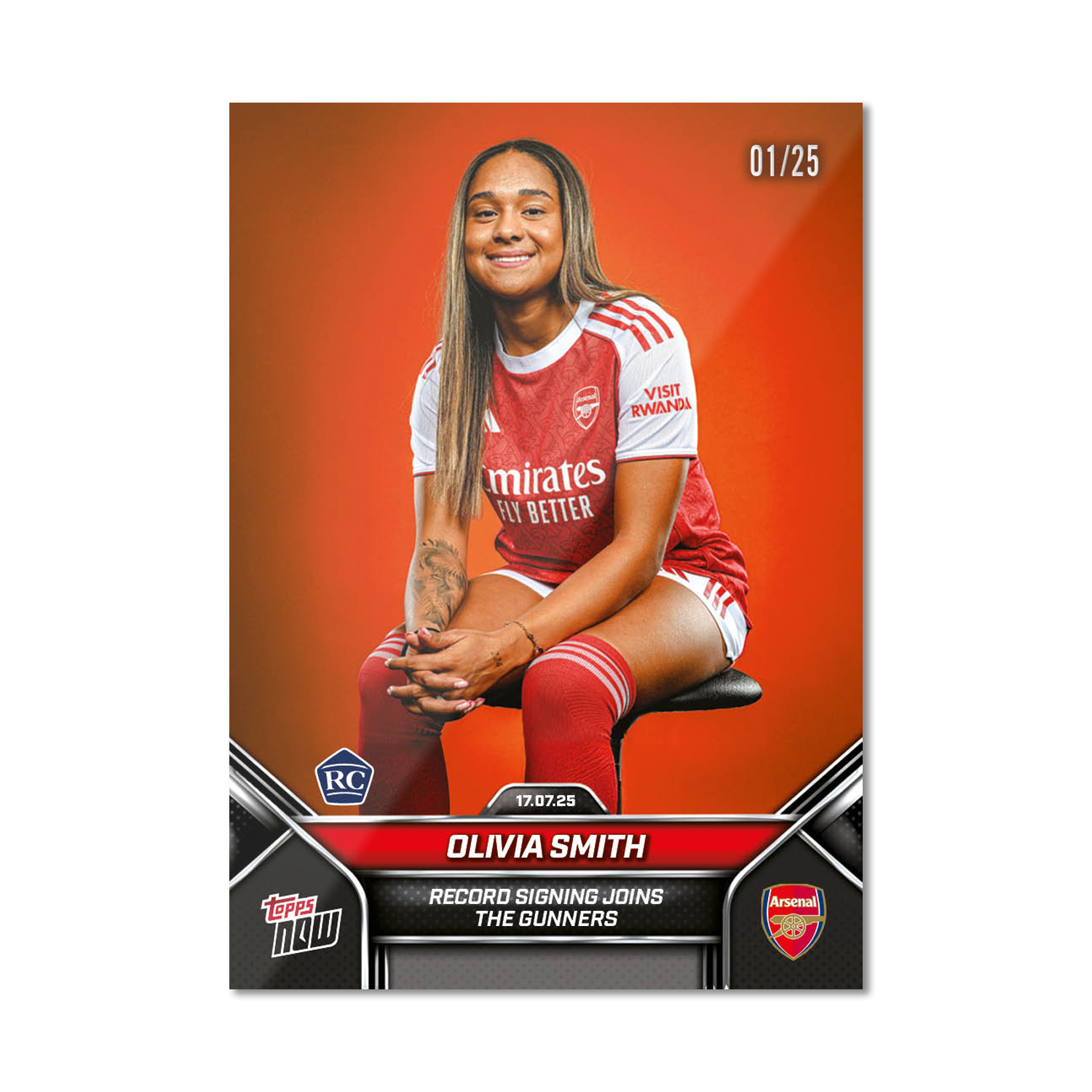 Olivia Smith - 2025 Arsenal FC Topps NOW - Card 1 - PR: 511 - Image 5