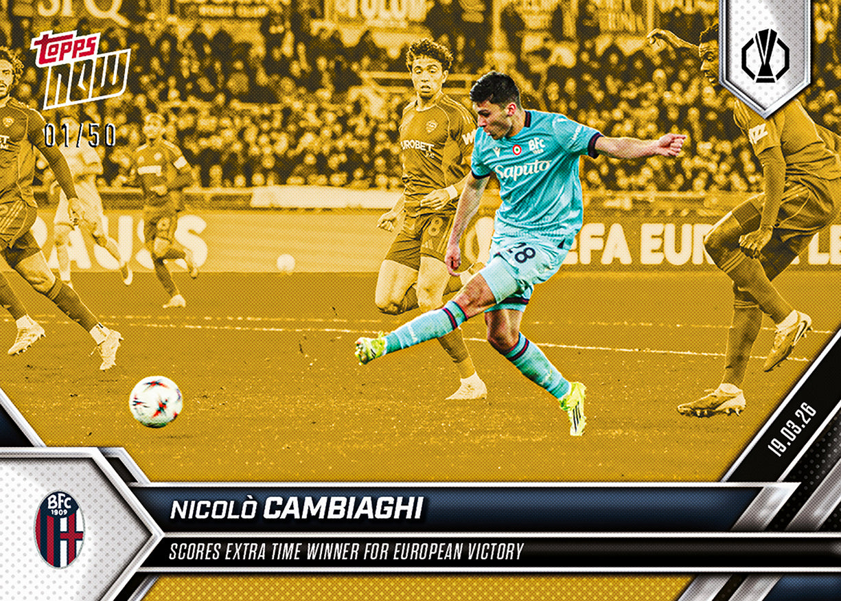 Nicolò Cambiaghi - 2025-26 UEL Topps NOW - Card 24 - PR: 56 - Image 6