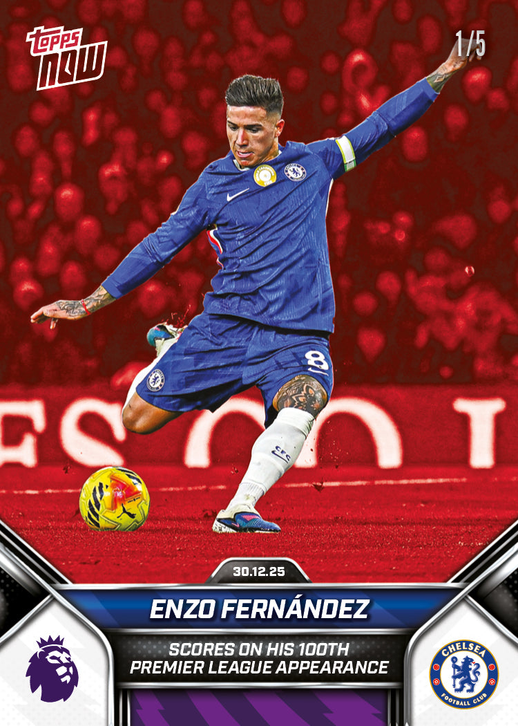 Enzo Fernández - 2025-26 Premier League Topps NOW - Card 96 - PR: 788 - Image 3