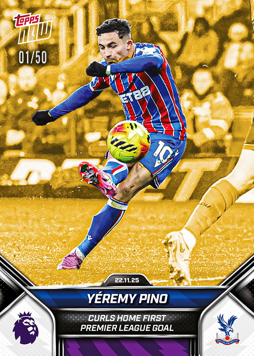Yéremy Pino - 2025-26 Premier League Topps NOW - Card 61 - PR: 178 - Image 6