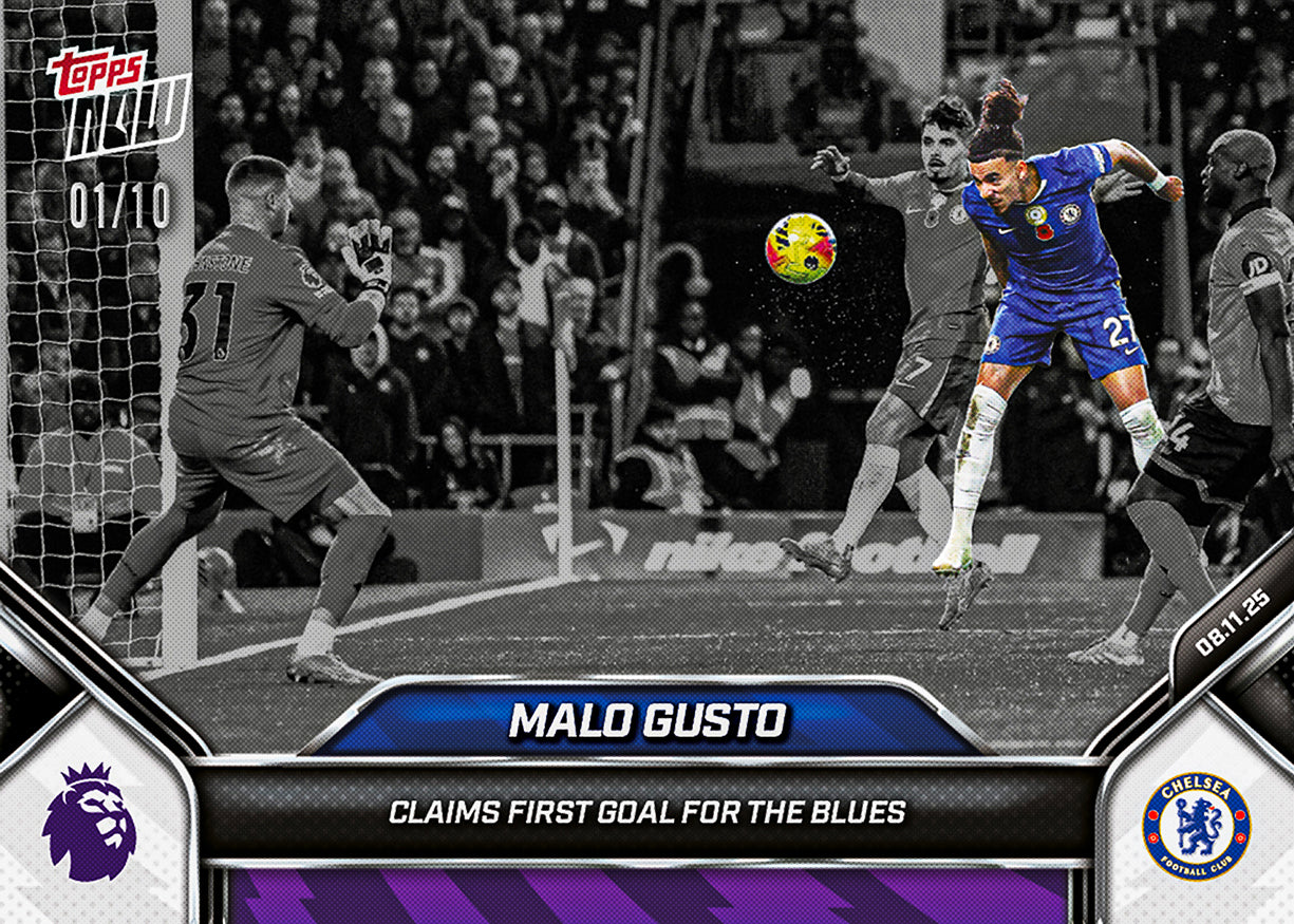 Malo Gusto - 2025-26 Premier League Topps NOW - Card 54 - PR: 248 - Image 4