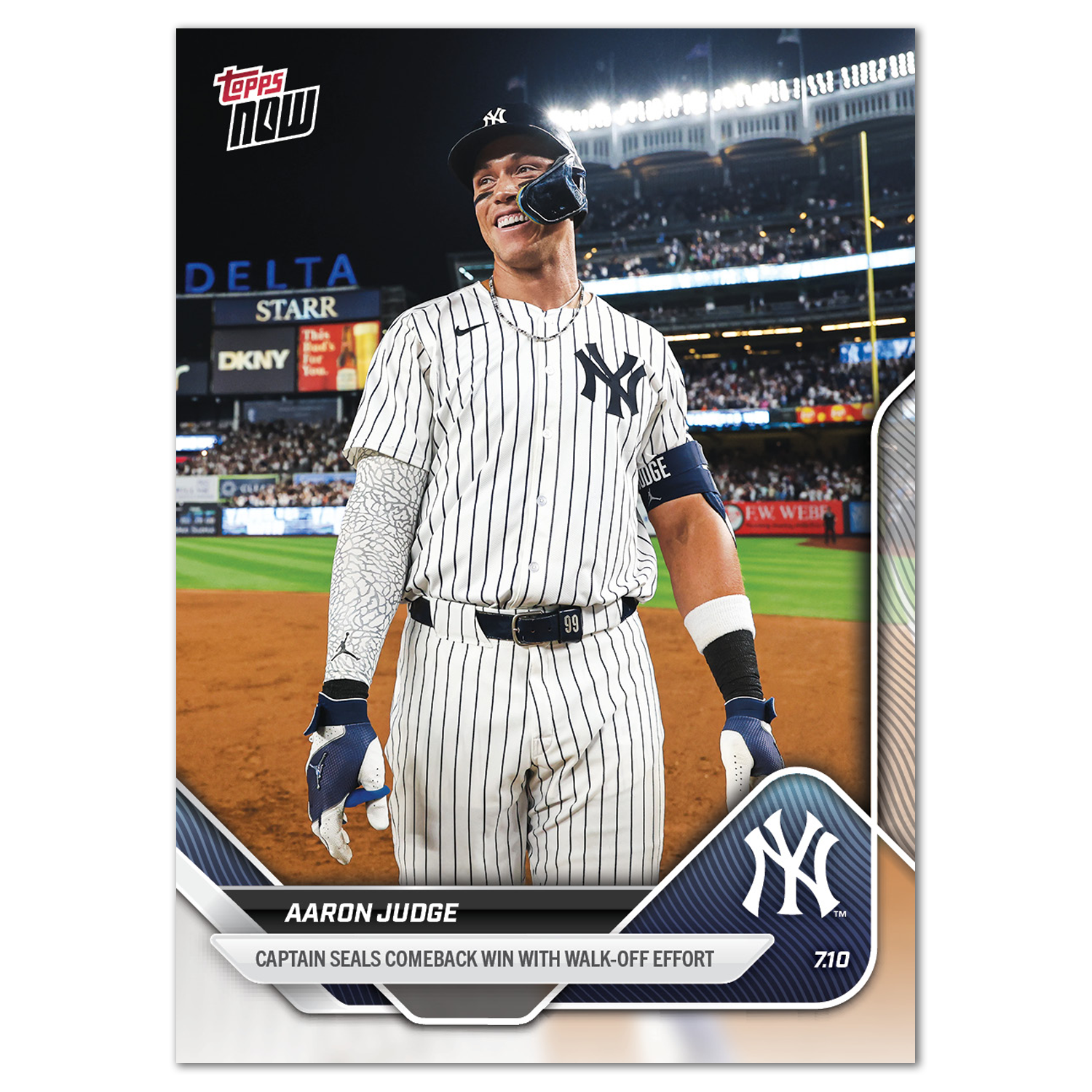 Aaron Judge - 2025 MLB Topps NOW - Card 410 - PR: 1758