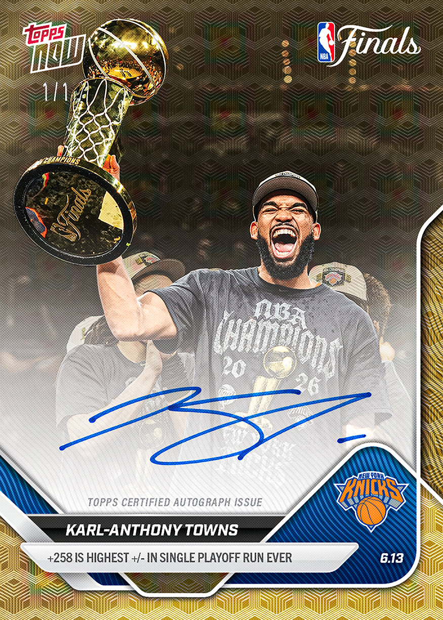 Karl-Anthony Towns - 2025-26 NBA Topps NOW - Card 342 - PR: 9618 - Image 2