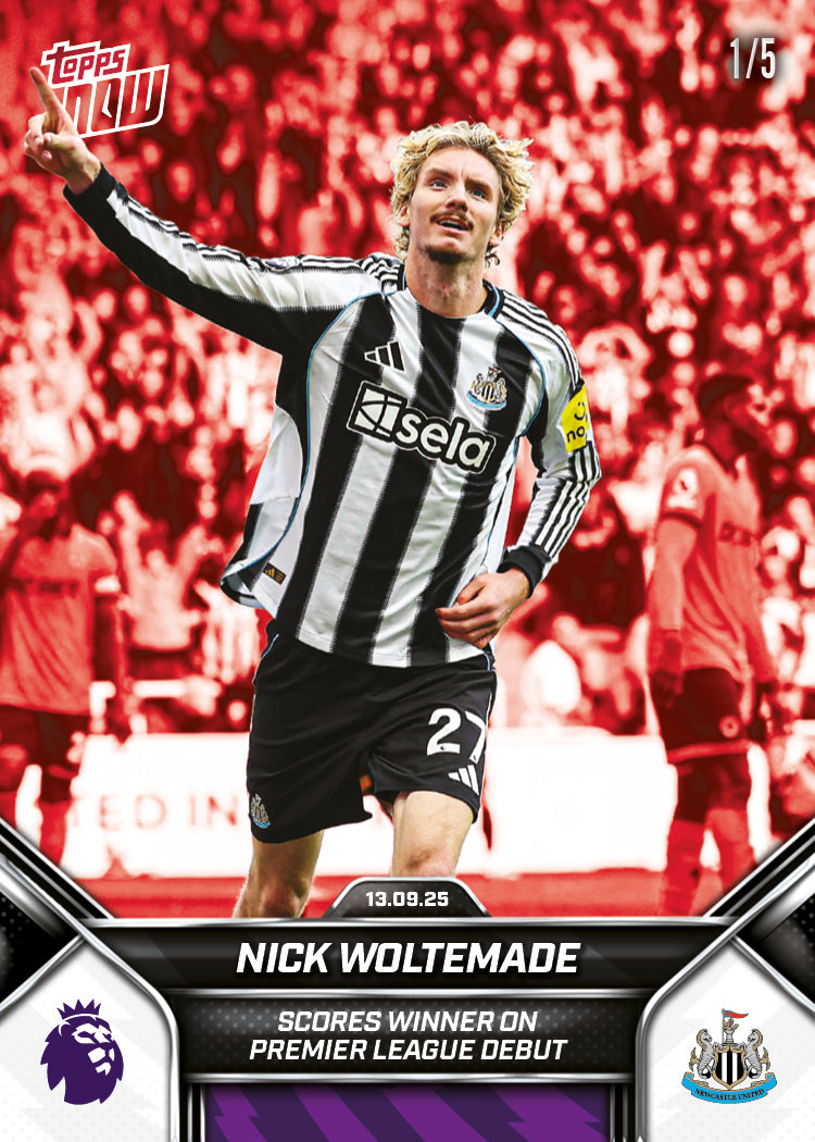 Nick Woltemade - 2025-26 Premier League Topps NOW - Card 18 - PR: 723 - Image 3