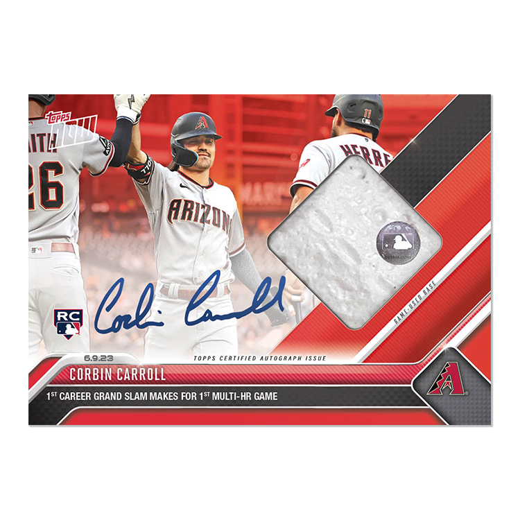 On-Card Auto-Relic # to 99 or Lower - Corbin Carroll - 2023 MLB TOPPS NOW Card 411 - Image 7