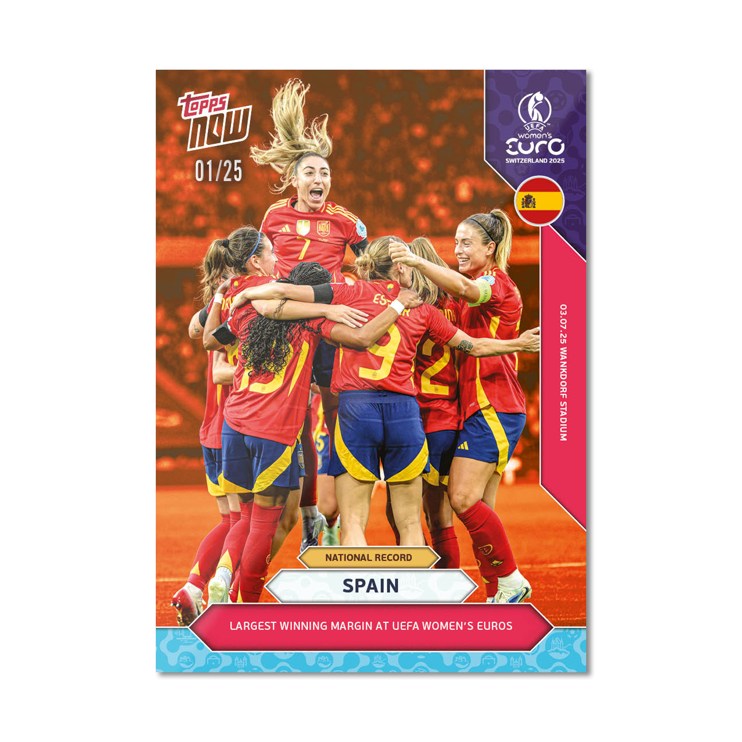 Spain - UEFA Women’s EURO 2025™ Topps NOW - Card 3 - PR: 243 - Image 5