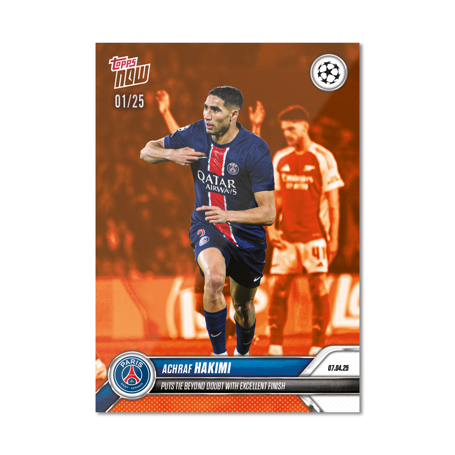 Achraf Hakimi - 2024-25 UCL Topps NOW - Card 156 - PR: 97 - Image 5