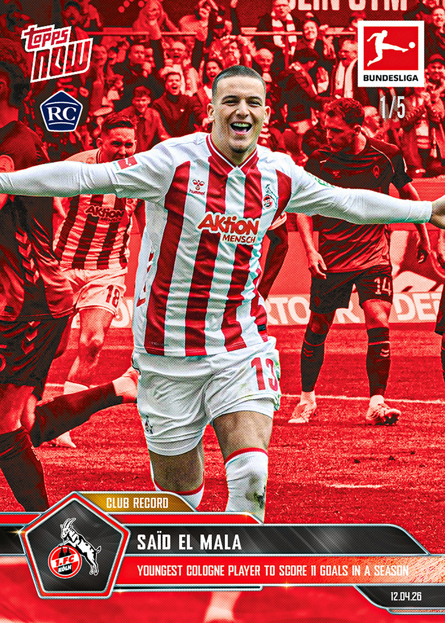 Saïd El Mala - 2025-26 Bundesliga Topps NOW - Card 169 - PR: 1896 - Image 3