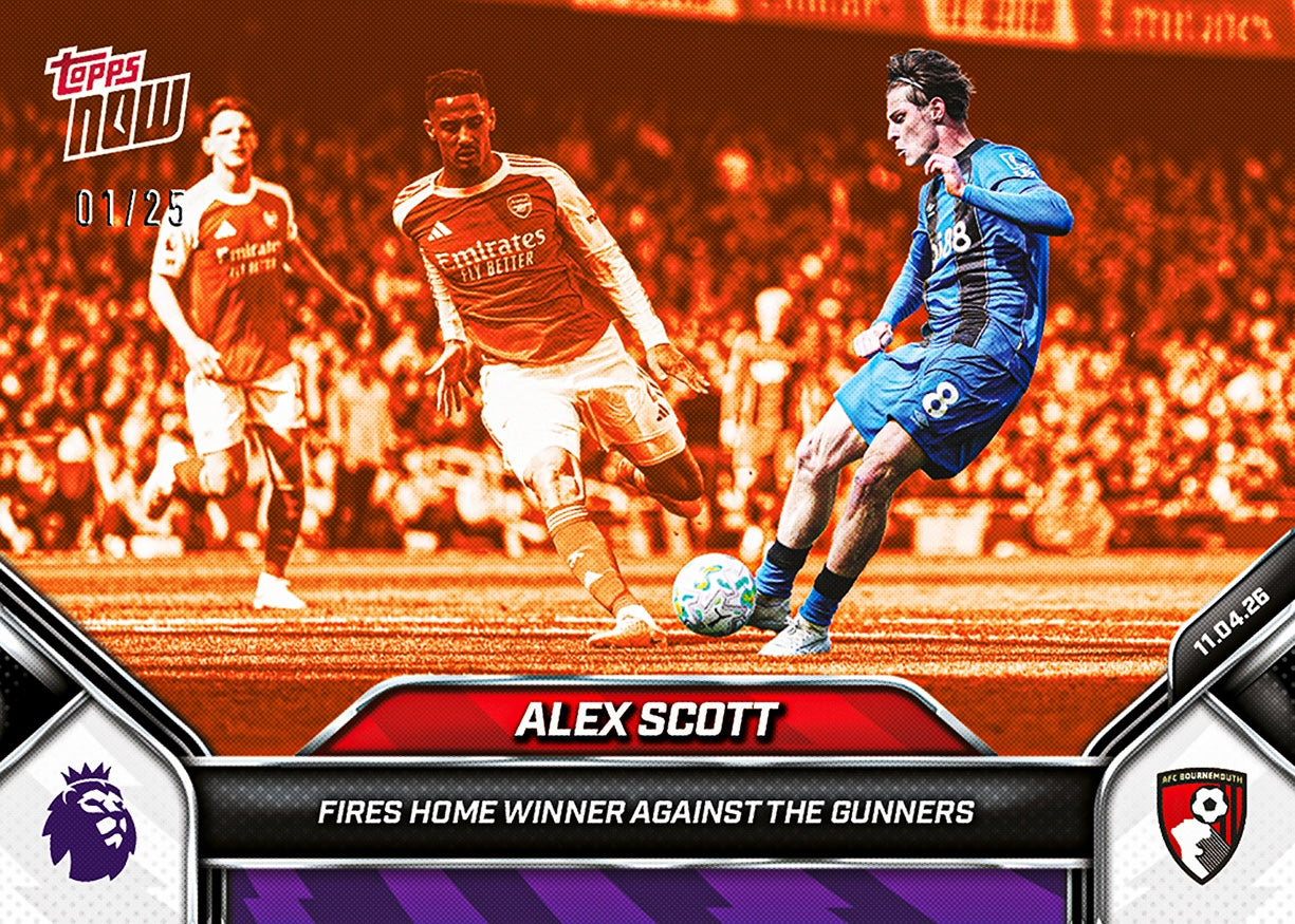 Alex Scott - 2025-26 Premier League Topps NOW - Card 168 - PR: 364 - Image 5