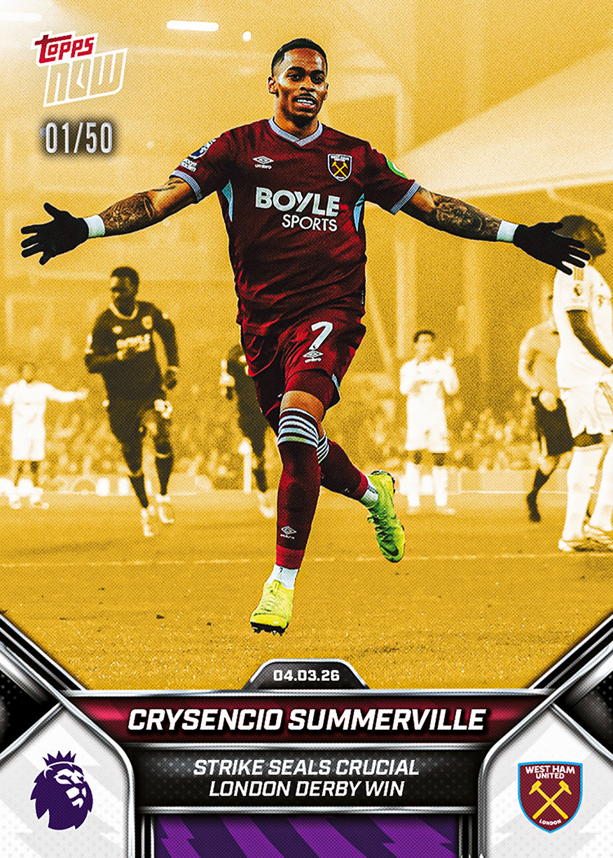 Crysencio Summerville - 2025-26 Premier League Topps NOW - Card 154 - PR: 523 - Image 6
