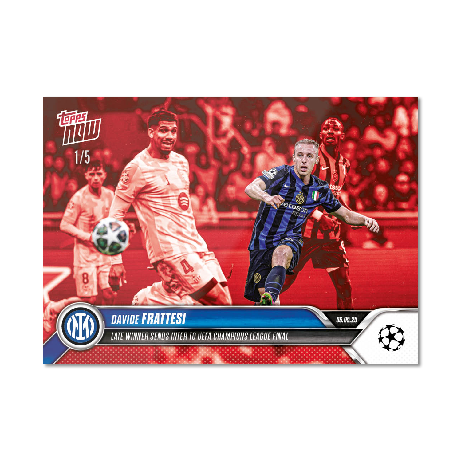 Davide Frattesi - 2024-25 UCL Topps NOW - Card 153 - Image 3